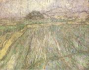 Wheat Field in Rain (nn04), Vincent Van Gogh